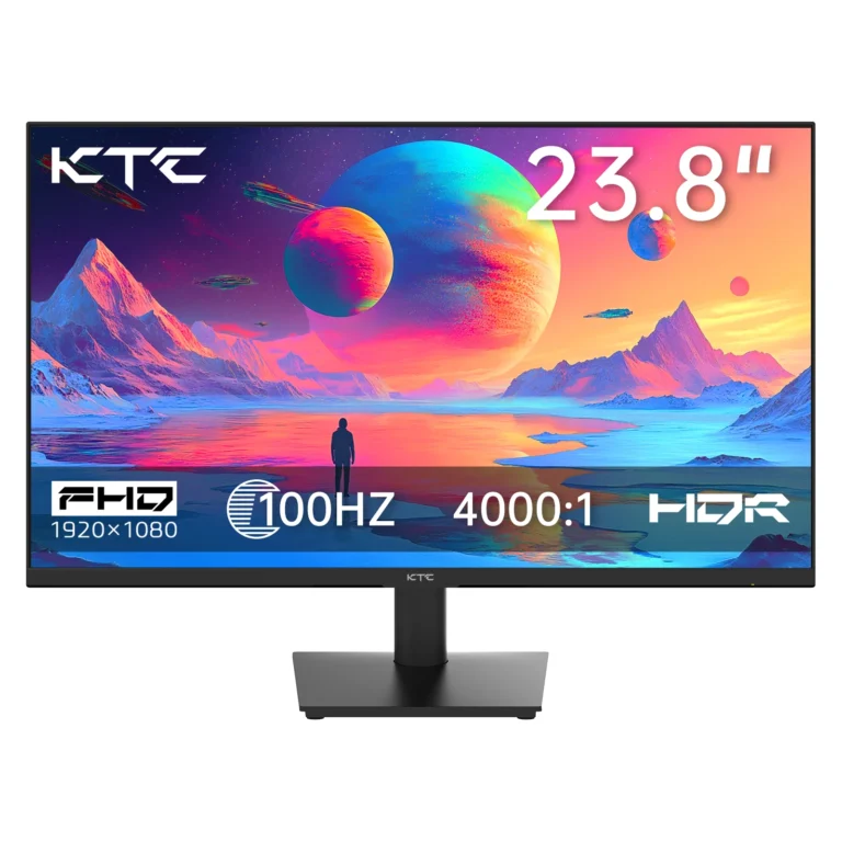 Front view of 24 inch 1080P 100Hz FreeSync monitor with slim bezels