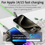 Jogrytece 240W fast charging USB-C to Type-C cable
