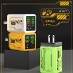 240W 6-Port USB-C Fast Charger with EU/US/UK Plugs - Image 5