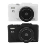 Back view of mirrorless camera with 3 inch display screen