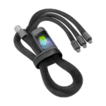 3-in-1 100W fast USB charging cable for iPhone, Samsung, Xiaomi, Huawei