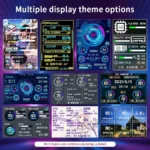 Slim metal shell of 3.5 inch USB-C secondary monitor