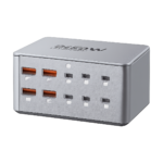 ASOMETECH 330W GaN USB-C 10-port charger with digital display
