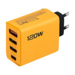 120W 4-port USB-C PD fast charger compatible with iPhone Samsung Xiaomi Huawei