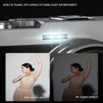 Top view of Erilles 48MP mirrorless digital camera