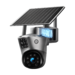 V380 4G WiFi solar powered dual lens 8MP 4K outdoor security camera