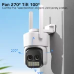 BESDER PTZ camera showing night vision LEDs and microphone