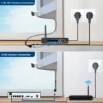 8MP 4K POE IP camera installed on outdoor wall