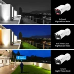 4K 8MP POE Outdoor IP Camera with Color Night Vision - Image 3