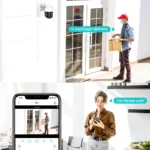 Installation setup of 8X zoom 4K PTZ outdoor security camera