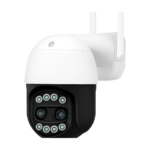 4K 8MP PTZ WiFi dual-lens security camera front view