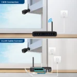 Mounted 8MP outdoor waterproof bullet camera with two-way audio