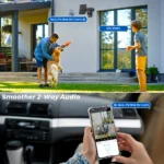 Solar panel and bracket included with BESDER outdoor security camera