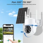 4MP WiFi Solar PTZ Outdoor IP Camera with Battery - Image 3