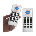 Handheld RFID NFC IC card reader and writer duplicator device in white