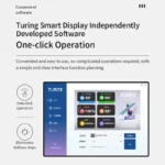 TURZX 1280x720 IPS secondary monitor showing dynamic theme