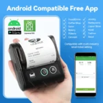 Thermal receipt printer showing paper feed slot