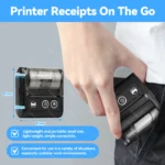 Portable thermal printer printing receipt