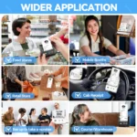 Small wireless Bluetooth thermal printer for mobile use