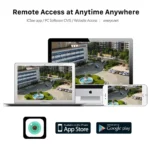 Two-way audio feature with built-in microphone and speaker