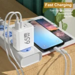 65W 3-Port GaN USB-C PD Fast Charger for Smartphones - Image 2