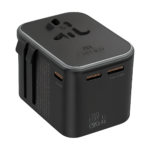 ASOMETECH 65W GaN universal travel adapter front view