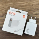 Xiaomi 67W GaN charger packaging and included USB Type-C cable
