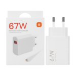 Xiaomi 67W GaN Turbo Charger with USB-C Cable EU Adapter front view