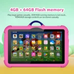 7-Inch Kids Tablet 4GB RAM 64GB Android 13 Quad Core - Image 3