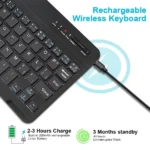 7/10inch Bluetooth 5.1 Mini Wireless Keyboard for Tablets - Image 6