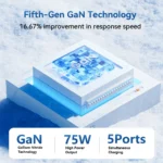 ASOMETECH charger cable and power strip layout on desk