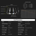 Side profile of 7artisans 10mm F3.5 APS-C lens