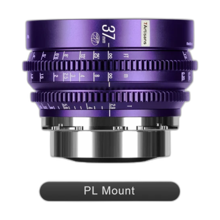 7artisans 37mm T2.9 Floral Bloom Series manual prime cine lens front view