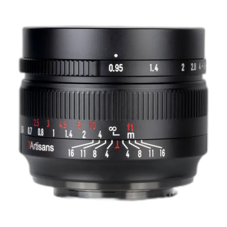 7artisans 50mm f0.95 manual focus prime lens front view