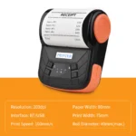 PeriPage MTP-3 thermal printer printing a receipt