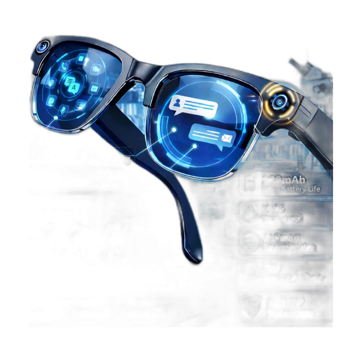 8K Camera Smart Glasses 800W Pixel HD Sunglasses Video Music Player Bluetooth Call Translation Chat Assistant AI Glasses 2026New-bg-clean TAVYU 8K smart glasses with dual 800W cameras and Bluetooth