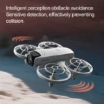 Compact 8K Mini quadcopter with protective cover and propellers