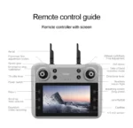 8K Mini drone package including USB cable and batteries