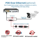 8MP 4K POE Outdoor Waterproof Bullet IP Camera - Image 5