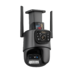 8MP 4K dual lens WiFi PTZ outdoor security camera front view