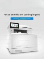 Full view of plastic body A4 color laser duplex network printer