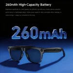 Side view of AI Smart 8K Bluetooth sunglasses with touchscreen