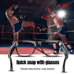 Sport style AI Smart 8K Bluetooth sunglasses with automatic lens tint