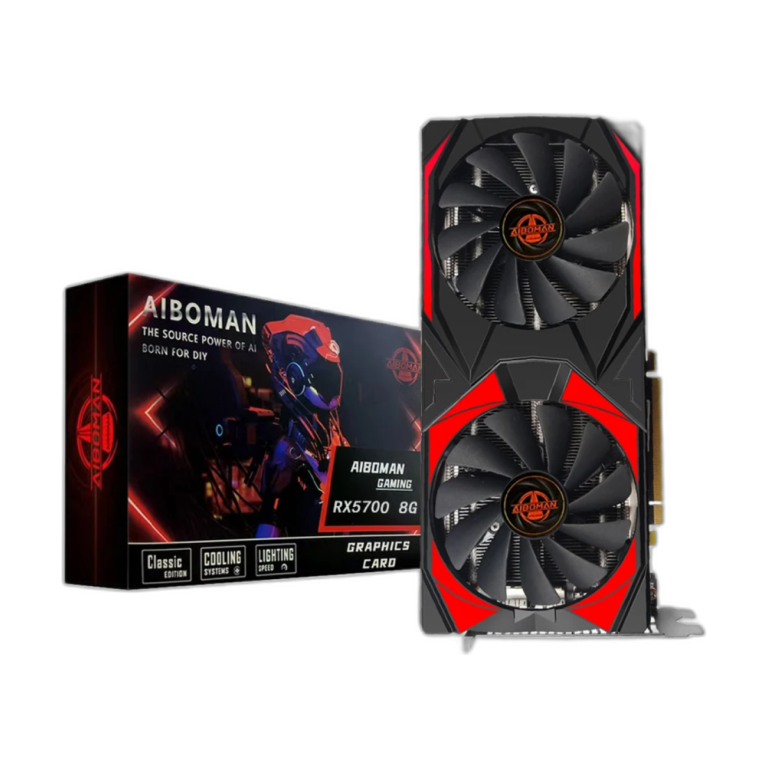 AIBOMAN AMD RX5700XT 8GB GDDR6 graphics card front view
