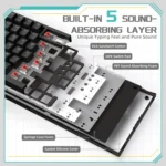 AJAZZ AK820 Mechanical Keyboard with Hot-Swappable Keys - Image 4