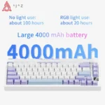 AJAZZ AK820Pro 75% Wireless RGB Mechanical Keyboard - Image 4