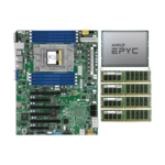 AMD EPYC 7551P CPU with Supermicro H11SSL-i motherboard and 32GB DDR4 RAM kit