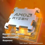 AMD Ryzen 5 7500F CPU side angle with specifications label