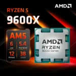 AMD Ryzen 5 9600X 6-Core 12-Thread CPU front view