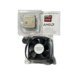 AMD Athlon X4 5350 quad-core CPU side angle with heatsink